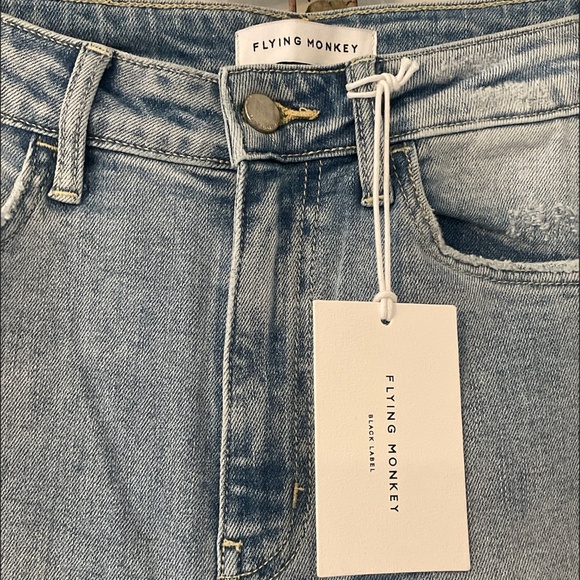NWT Flying Monkey High-Waisted Loose Fitting Blue Denim Jeans, 26 - Picture 3 of 7